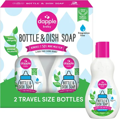 Vista 15 de Repuesto para líquido para lavar platos y botellas de bebé Dapple, sin fragancia, 34 onzas líquidas, DP-035B, 2