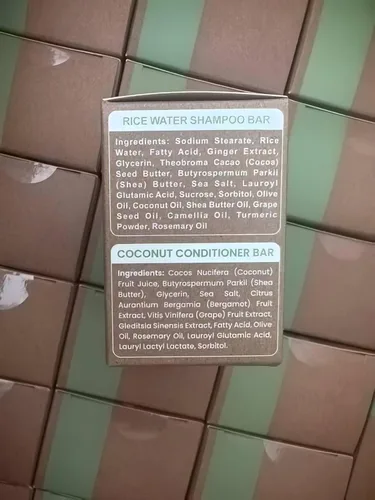 Vista 8 de Muun Barra de champú y acondicionador de agua de arroz, barras de jabón sólido fortalecedoras y voluminizadoras, champú clarificante para cabello