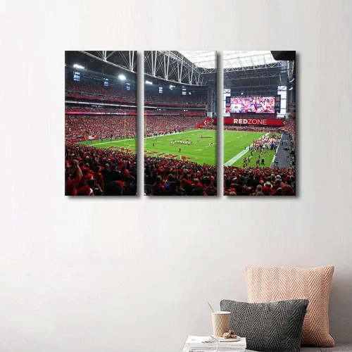 Vista 15 de Lincoln - Lienzo decorativo para pared, diseño de campo financiero de Filadelfia, paisaje de estadio de fútbol de Filadelfia, decoración de pared