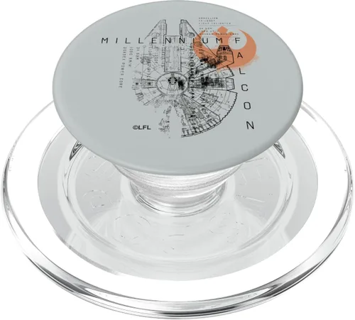 Vista 8 de Star Wars Millennium Falcon Schematic PopSockets PopGrip: agarre intercambiable para teléfonos y tabletas