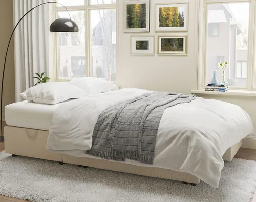 Vista 7 de VanAcc - Sofá cama con sofá cama extraíble de 2 en 1 con sofá cama extraíble con chaise de almacenamiento para sala de estar, cómodo sofá cama, Beige