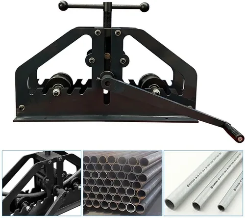 Vista 4 de Estándar TR-60 sin rodillos Doblador de tubería de alta precisión 1,5 pulgadas, dobladora manual del rodillo Tubo redondo del tubo de acero