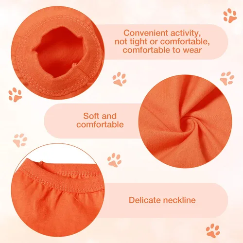 Vista 4 de 8 camisas de invierno para perro, ropa en blanco para cachorros, camiseta suave para perro, transpirable, lisa, para mascotas, camisas de algodón