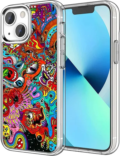 Vista 12 de Funda compatible con iPhone 11, funda estética colorida de acuarela floral para iPhone, a prueba de golpes, funda protectora de TPU suave