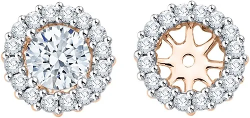 Vista 3 de Chaquetas con pendientes de diamante en oro de 14 quilates (12 cttw, G-H, I2-I3)