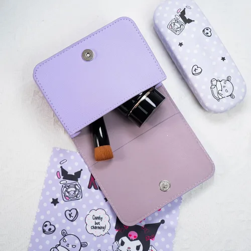 Vista 3 de Eiodlulu Bolso cruzado de gatito de dibujos animados Kawaii Cat Phone Monedero para perro Monedero para Niñas Niños Mujeres, Púrpura, dibujos