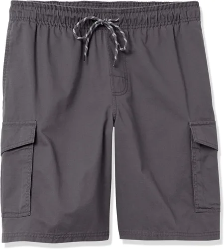 Vista 6 de Tienda Essentials Pantalones cortos cargo con cintura elástica para hombre de 9 pulgadas