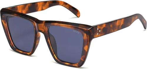 Vista 22 de SOJOS Fashion Oversized Square Cat Eye Polarized Sunglasses for Women Trendy Cateye Style Womens Sunglasses SJ2179