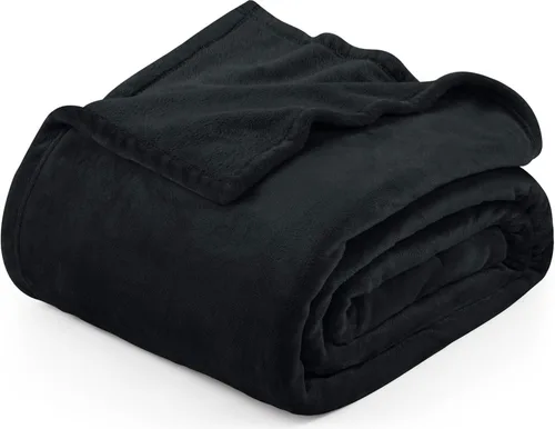 Vista 56 de Utopia Bedding Manta de forro polar negro, tamaño individual, ligera, mullida, suave, antiestática de microfibra (60 x 80 pulgadas)