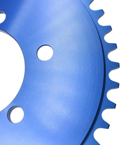 Vista 5 de Piñón CNC 44T con adaptador de 1.5 pulgadas, se adapta a bicicletas motorizadas de 60cc 66cc 80cc (azul)