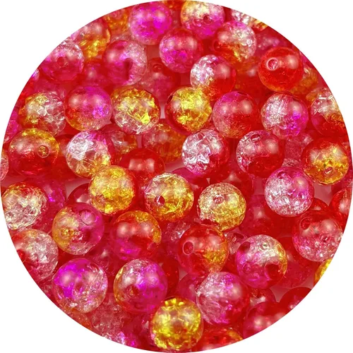 Vista 9 de Jmassyang 100 cuentas acrílicas de 0.472 in de cristal redondas de plástico espaciador para decoración de bricolaje, collares, pulseras, aretes