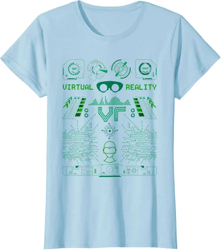 Vista 15 de Camiseta de realidad virtual VR Retro Gamers, Negro, S