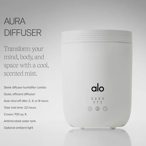 Vista 2 de ALO - Juego de difusor Aura y aceites esenciales, humidificador de niebla fría con 6 aceites esenciales, paquete de aromaterapia para dormitorio