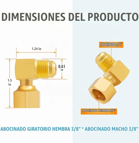 Vista 2 de SUNGATOR Acoplamiento de codo de 90°, accesorios de tubo hembra a macho
