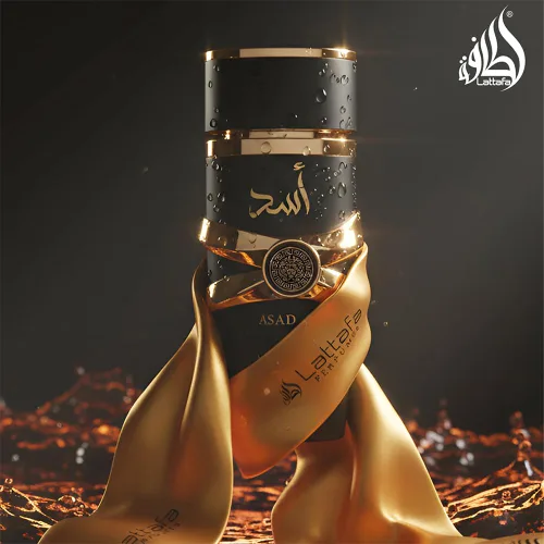 Vista 4 de Lattafa Perfume Importado de Larga Duración de Lujo en Spray Asad Premium Fragancias Refrescantes de Oud y Almizcle Eau De Parfum 100 ml Perfume