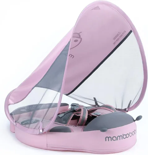 Vista 20 de Mambobaby Flotador con toldo mejorado no inflable para bebé, flotador inteligente de Mambo para natación, flotador de natación para bebé, flotador