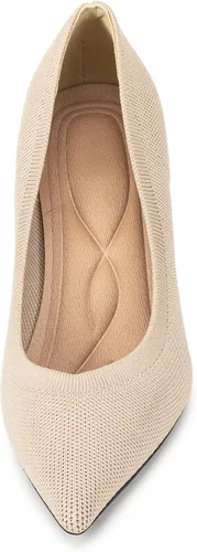 Vista 5 de LYTIYO Zapatos de tacón bajo con punta puntiaguda para mujer