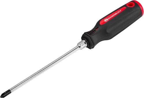 Vista 8 de Powerbuilt 646170 - Destornillador ranurado de 1/4 pulgadas x 1-1/2 pulgadas, destornillador de punta magnetizada, mango de inyección doble, acero