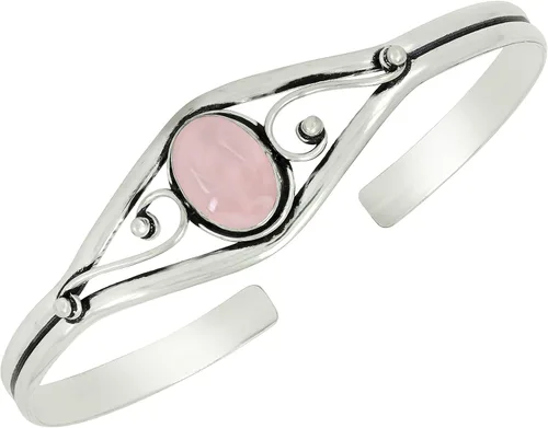Vista 9 de Natural Gemstone Cuff Bangle Bracelets for Women Amatista