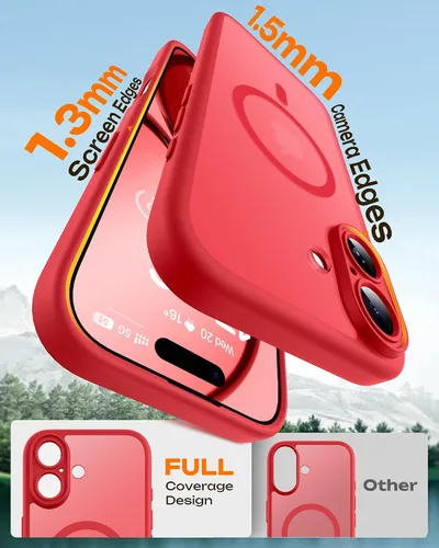 Vista 445 de TOCOL Funda para iPhone 11, compatible con Magsafe, protección completa de cámara, imanes integrados, protección contra caídas, funda translúcida