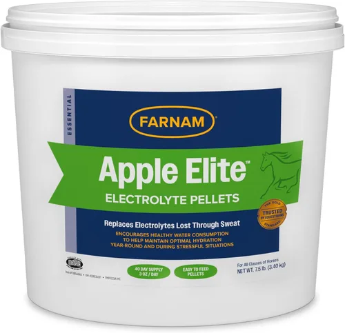 Vista 15 de Farnam Suplemento de electrolitos en polvo Apple Elite para caballos, reemplaza minerales vitales, fomenta la hidratación, sin azúcar añadida, 5
