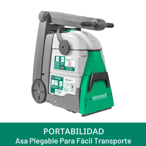 Vista 9 de Máquina de limpieza a motor de la marca Bissell BigGreen, modelo BG10, con 2 motores para una limpieza profunda, Verde, 1