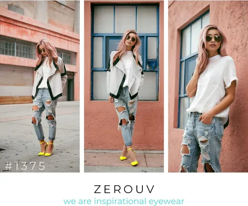 Vista 4 de zeroUV FULL MIRROR - Gafas de sol de aviador de metal con espejo