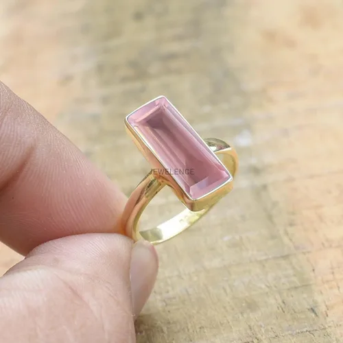 Vista 25 de Anillo de plata de ley maciza superpuesta de oro amarillo de 18 quilates para mujer, anillo de compromiso de plata esterlina, juego de bisel