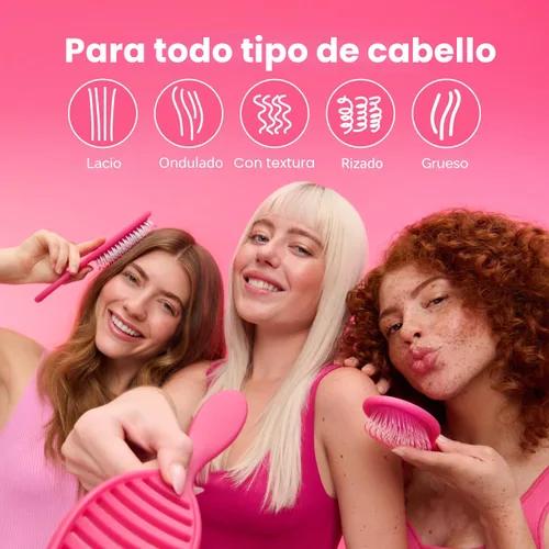 Vista 3 de Wet Brush Cepillo de ducha desenredante para el cabello – Cerdas exclusivas IntelliFlex ultra suaves – Minimiza el dolor y protege contra puntas