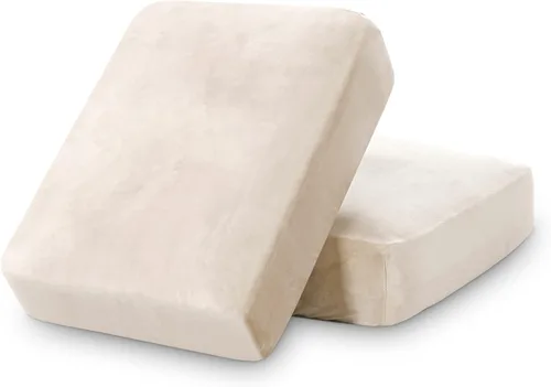 Vista 95 de PrinceDeco Fundas de cojín para sofá, funda elástica y lavable, funda de cojín ajustable de tela de terciopelo antideslizante, protector de muebles