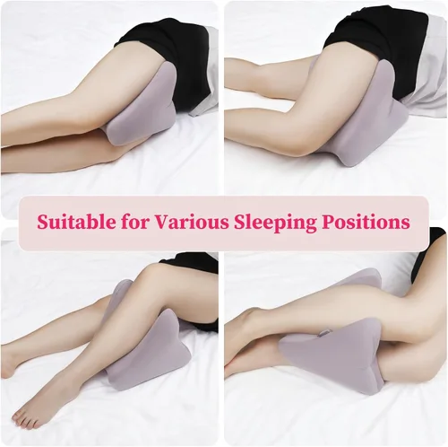 Vista 5 de THMINS Almohada de rodilla para mujer para dormir de lado, soporte para muslos y rodillas, ajuste cómodo, sueño relajante, correa ajustable