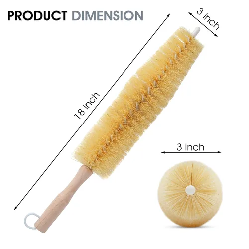 Vista 5 de Nanoskin (85 – 799) Cepillo grande para rueda de radios con alambre con revestimiento de plástico