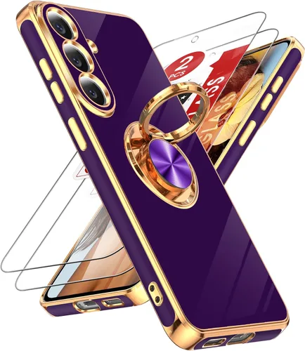 Vista 14 de LeYi Funda para iPhone XR: con Protector de Pantalla de Vidrio Templado [Paquete de 2] Soporte de Anillo Giratorio de 360°, Soporte Magnético