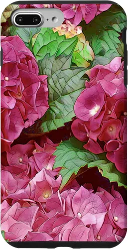 Vista 12 de iPhone 12 mini Rosa Hortensia Flor Estética