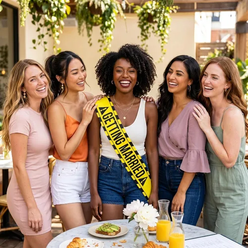 Vista 2 de Sterling James Co. Juego de bandas para novio y novia, divertida banda de despedida de soltero y despedida de soltera, decoraciones para fiestas