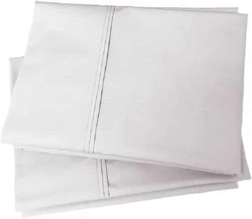 Vista 18 de Royal Tradition Cool and Crisp Percale Cotton 4pc Sheet Set (Full Size, Blue) Made in USA Breathable Classic Bed Sheets