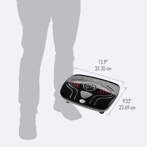 Vista 9 de HoMedics Masajeador de pies con vibración: máquina masajeadora de pies portátil con calefacción, calor calmante con sensaciones multipunto y control