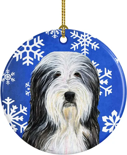 Vista 53 de Caroline's Treasures Cavalier Spaniel - Adorno de cerámica para colgar en el árbol de Navidad, para el hogar, Navidad, fiestas, regalo, 3 pulgadas