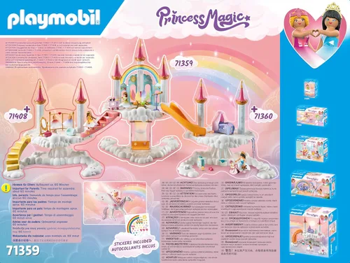 Vista 8 de Playmobil Castillo del arco iris en las nubes