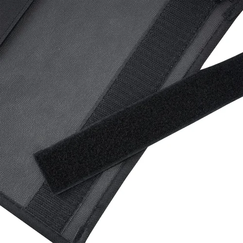 Vista 6 de Organizador colgante para mesita de noche, organizador de cabecera para rieles de cama (4 bolsillos, negro)