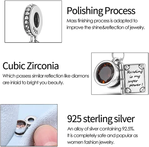 Vista 61 de KUNSIR Los abalorios se adaptan a pulseras Pandora para mujer, plata de ley 925, cuentas colgantes de joyería para niñas, dijes de feliz cumpleaños