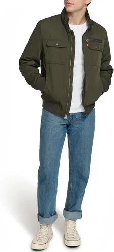 Vista 2 de Levi's para hombres Bombardero Utilitario con cuello de pie para hombre Levi's