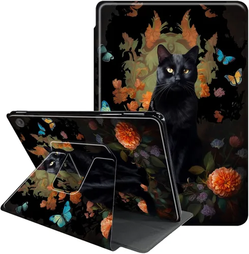Vista 23 de Funda para Samsung Galaxy Tab A8 de 10.5 pulgadas 2022-360 grados giratoria multiángulo de visión protectora con apagado y encendido automático