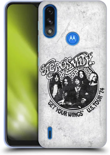 Vista 15 de Head Case Designs Officially Licensed Aerosmith 1987 Permanent Vacation Black and White Gel Case [Military Grade Protection] Compatible with Moto E7
