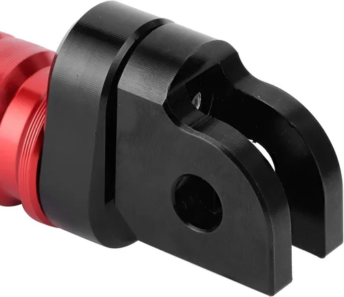 Vista 5 de Soportes de clavija de pie, reposapiés delantero izquierdo y derecho, pares para Yamaha MT‑03 MT‑25 MT‑07 MT‑09 R3 XJ6 (rojo)