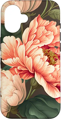 Vista 32 de Vintage Peony Inspired Flower Plant Lover Funny Gardening Case for iPhone 17