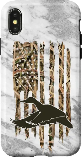 Vista 5 de Funda para iPhone 11 Pro Max con diseño de camuflaje y bandera de Estados Unidos