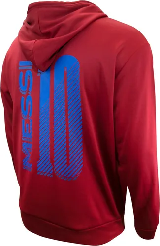 Vista 2 de Icon Sports FC Barcelona Lionel Messi 10 - Sudadera con capucha para hombre adulto con licencia oficial del Barça (talla S)