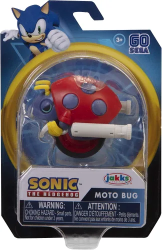 Vista 6 de Sonic The Hedgehog Figura de acción de 2.5 pulgadas Moto Bug juguete coleccionable