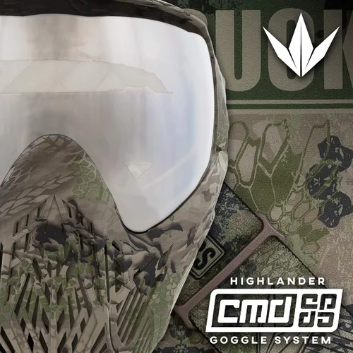 Vista 2 de Bunkerkings CMD - Gafas de paintball Highlander Camo